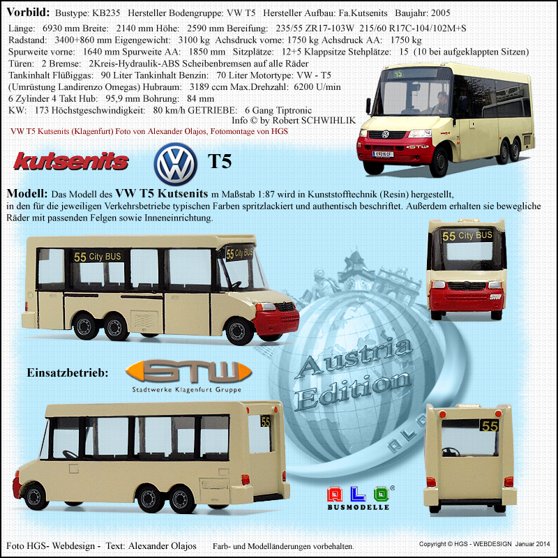 Busmodelle von ALO - Alexander Olajos